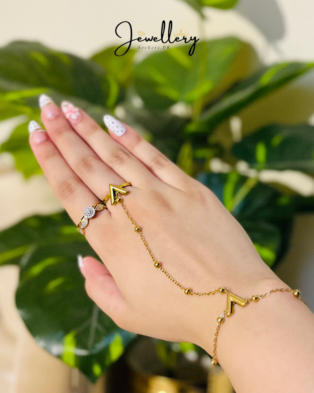 V Style Gold Plated Anja
