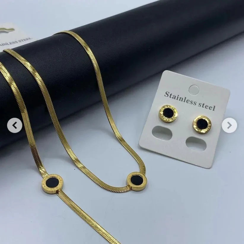 Roman Numerals Jewellery Set