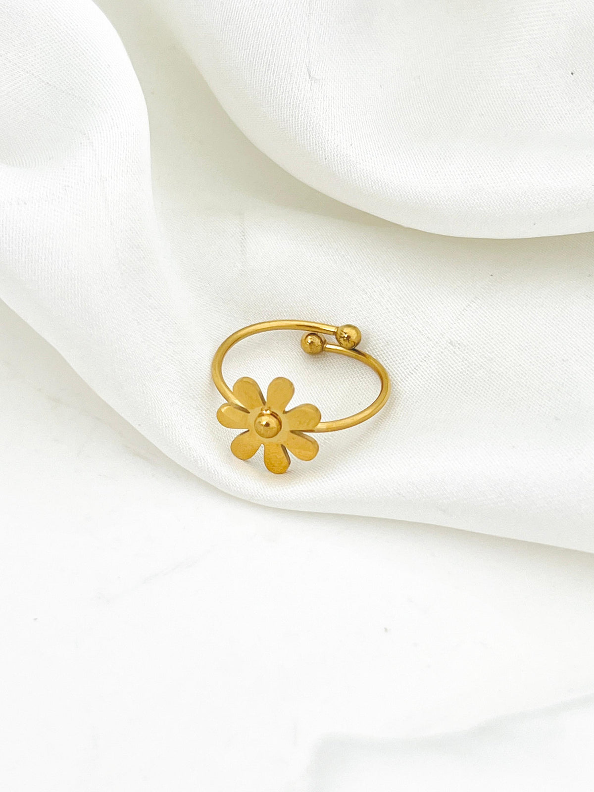 Minimalist Gold Plated Ring (Adjustable)