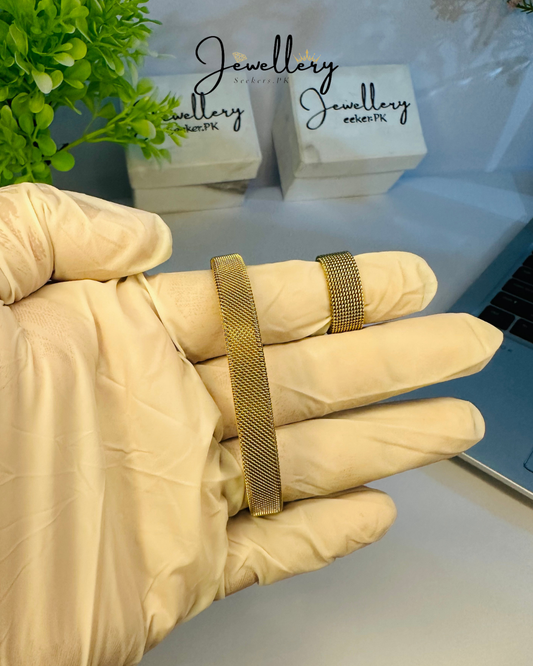 Elastic Woven Bangle & Ring