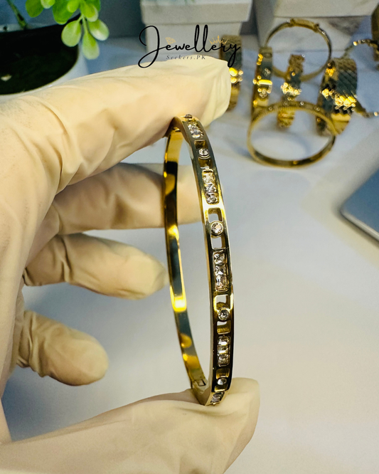 Stainless Steel Woven Bangle