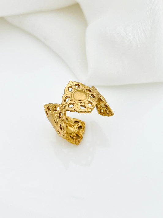 Celeste Gold Plated Ring (Adjustable)