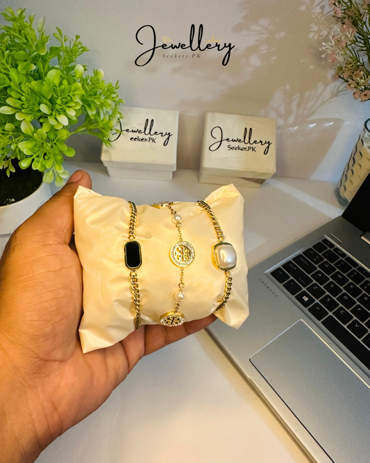 Tory, White & Black Combo 3pcs