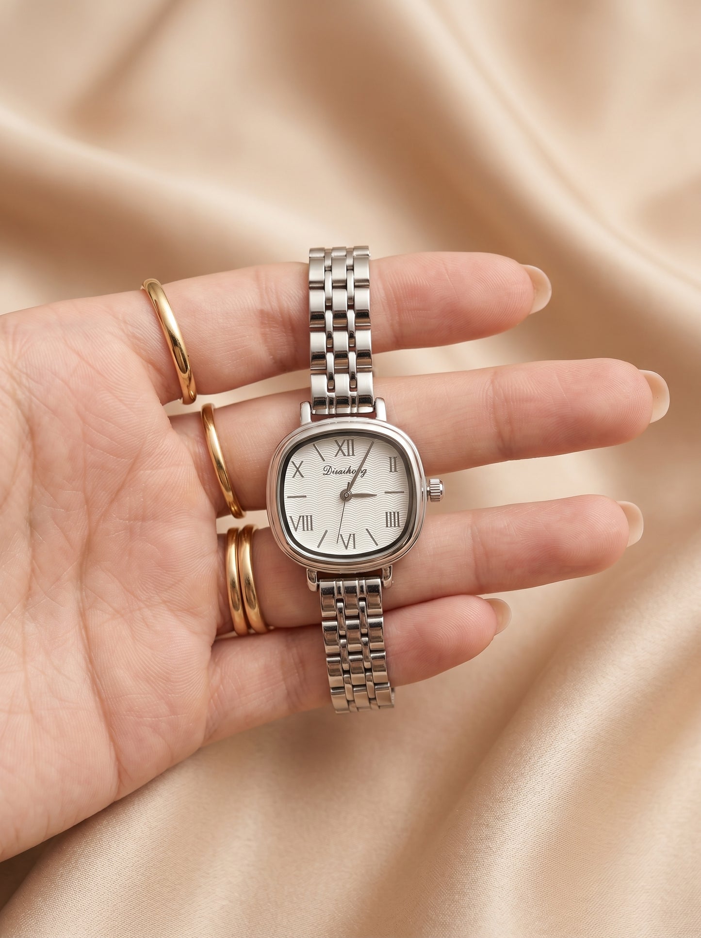 Dicaihong Elegant Silver Women Watch