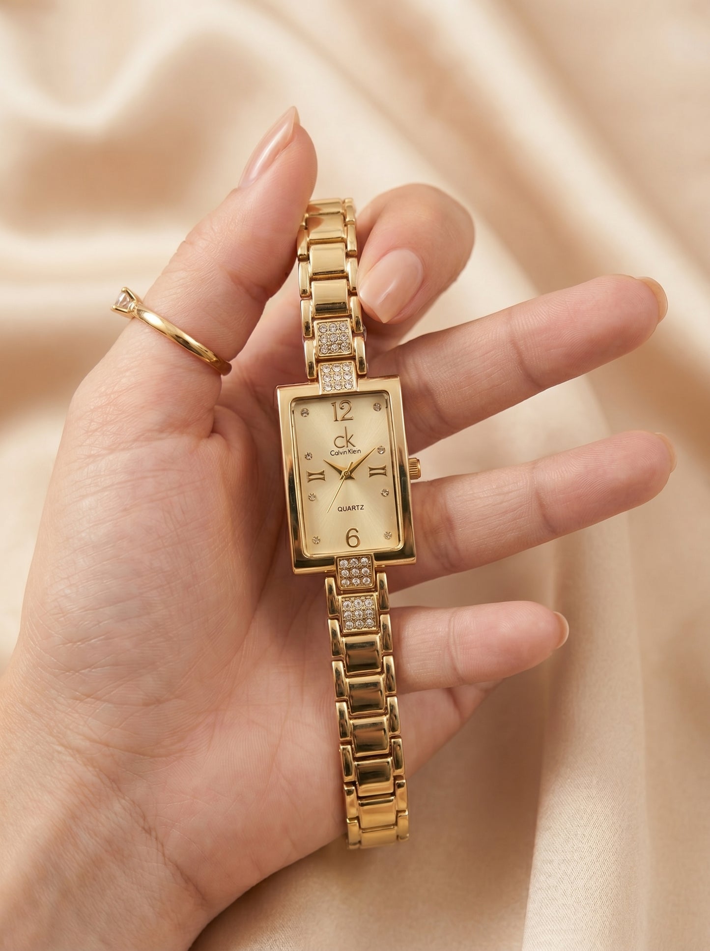 CK Sparkle Golden Women Watch
