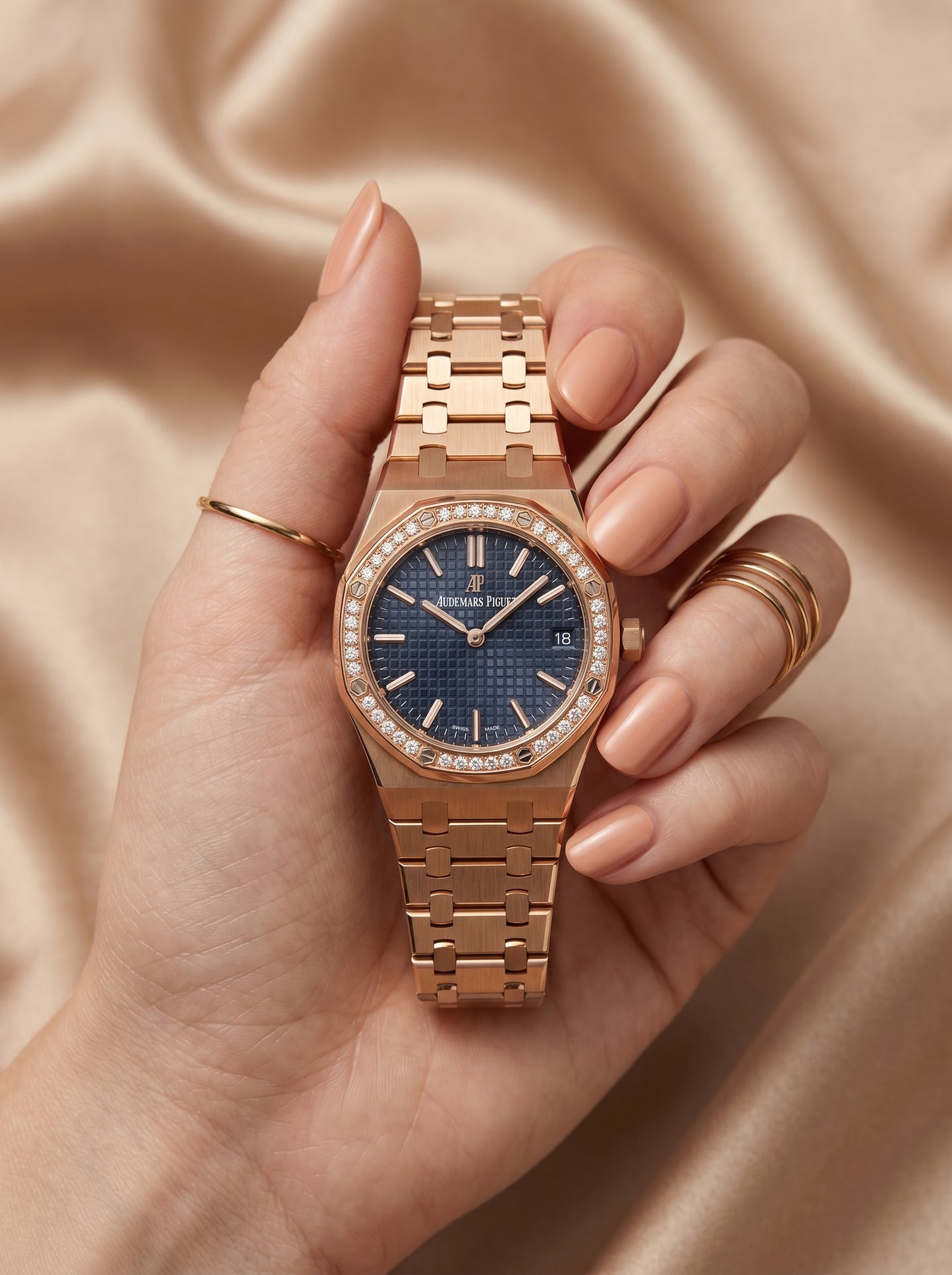 Rose Gold Premium Women Watch