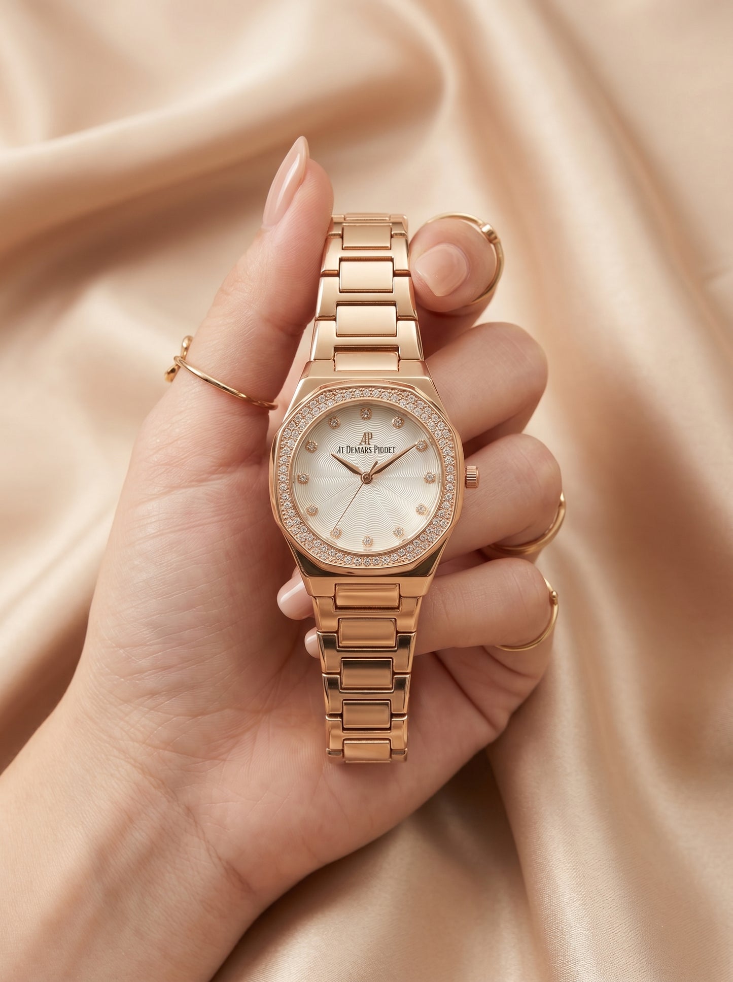 MW Mini Square Rose Golden Dial