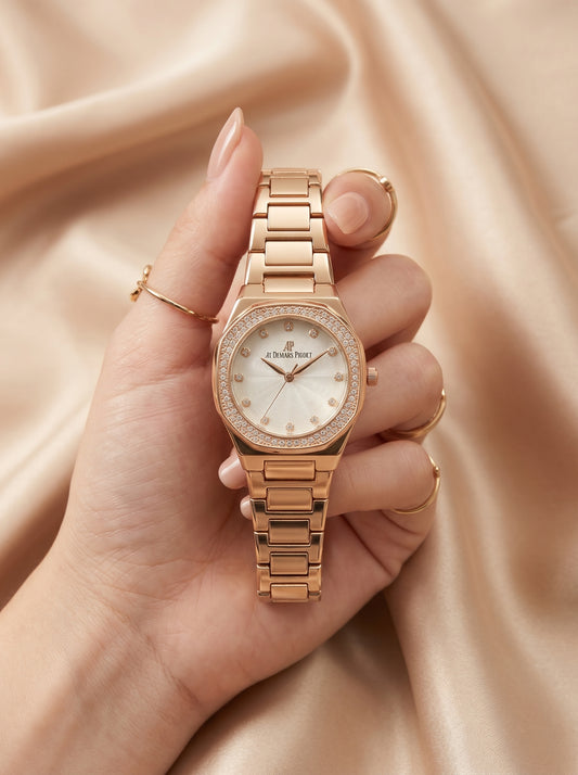 MW Mini Square Rose Golden Dial
