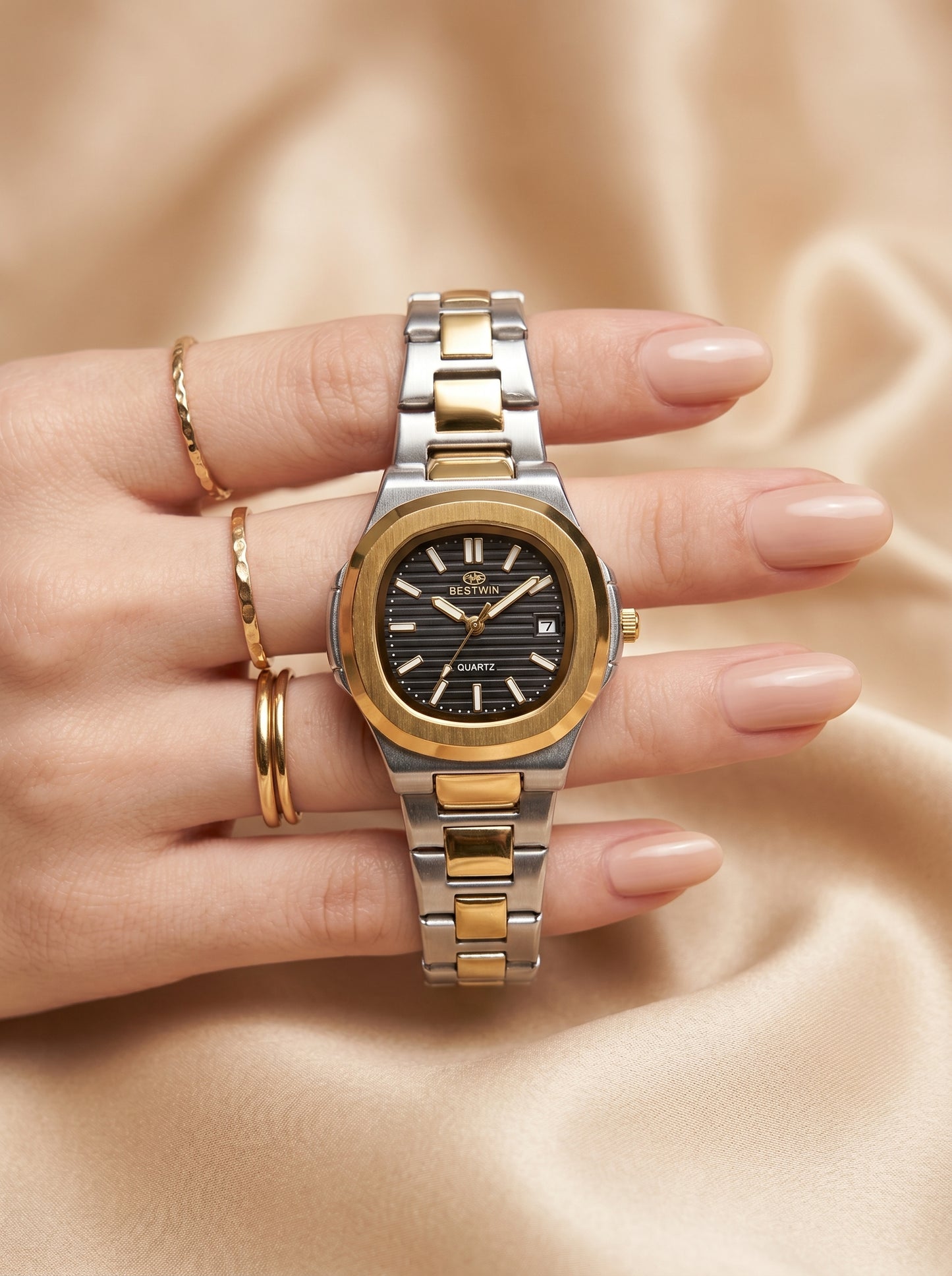 Best Win Two-Tone Women Watch