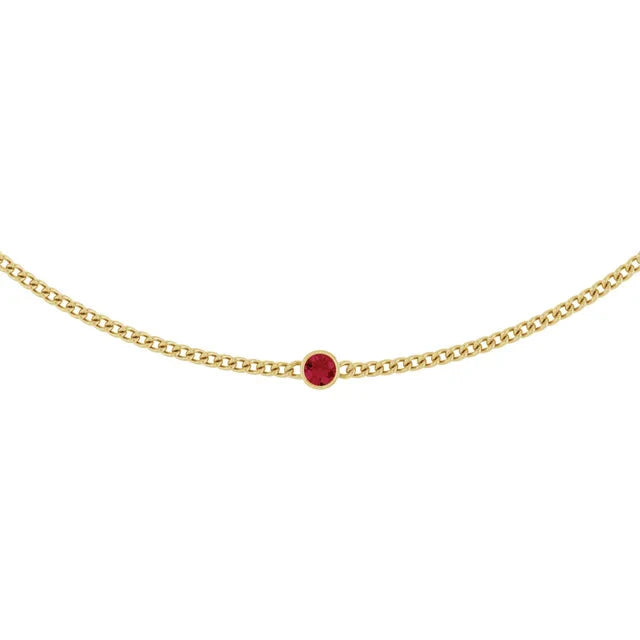 Ruby Curb Necklace