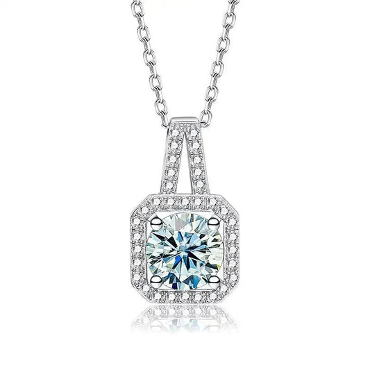 Blue Diamond Stone Necklace