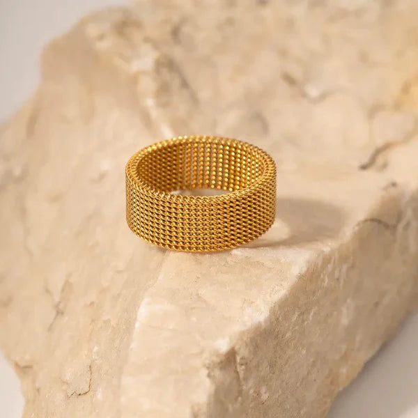 Elastic Woven Bangle & Ring