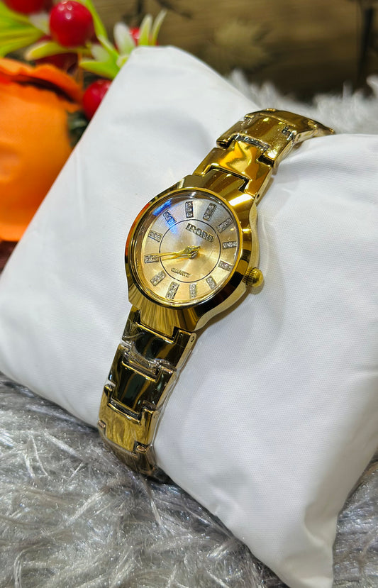 Mini Gold Stone Women Watch