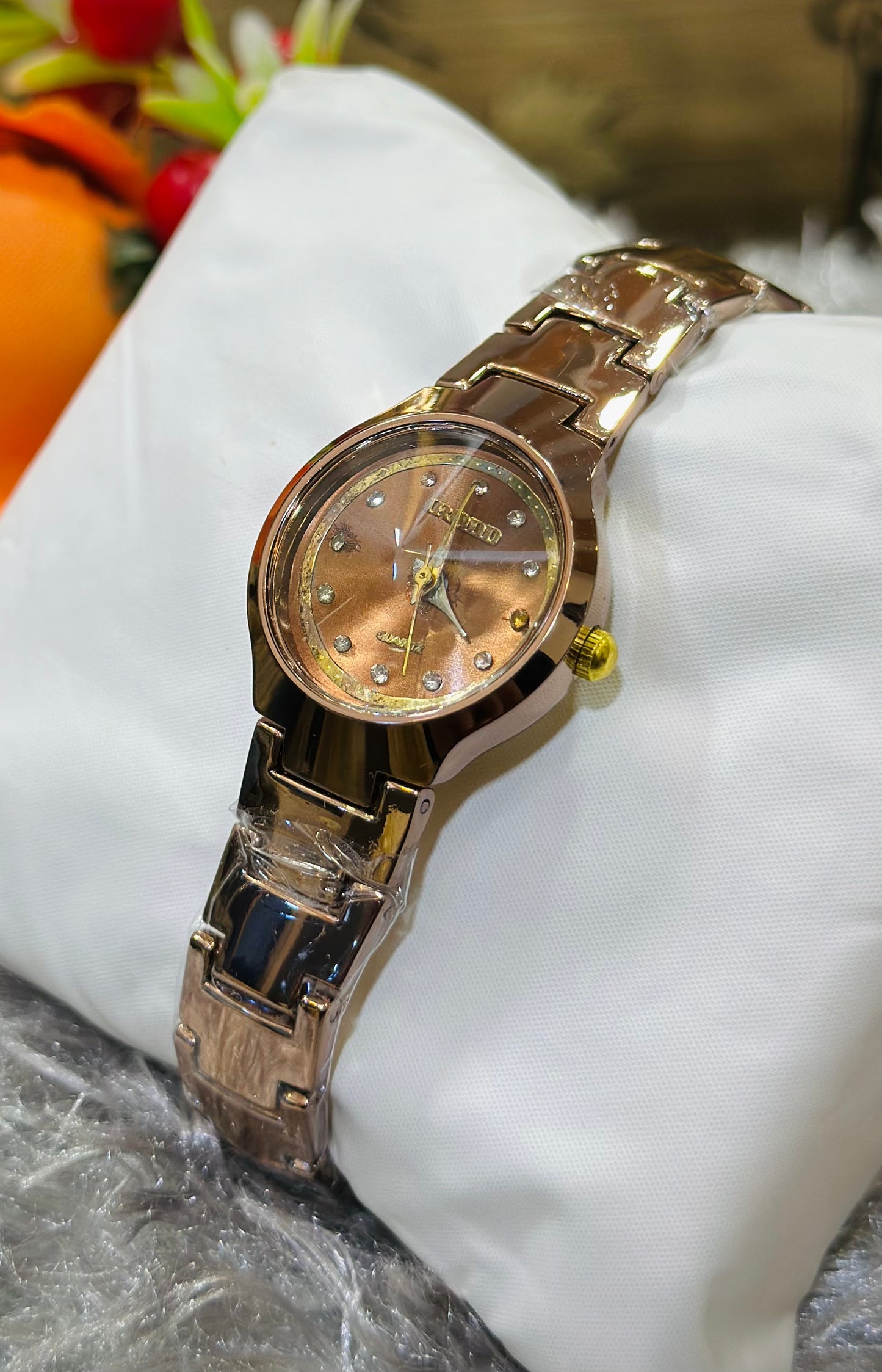Mini Rose-Gold Stone Women Watch