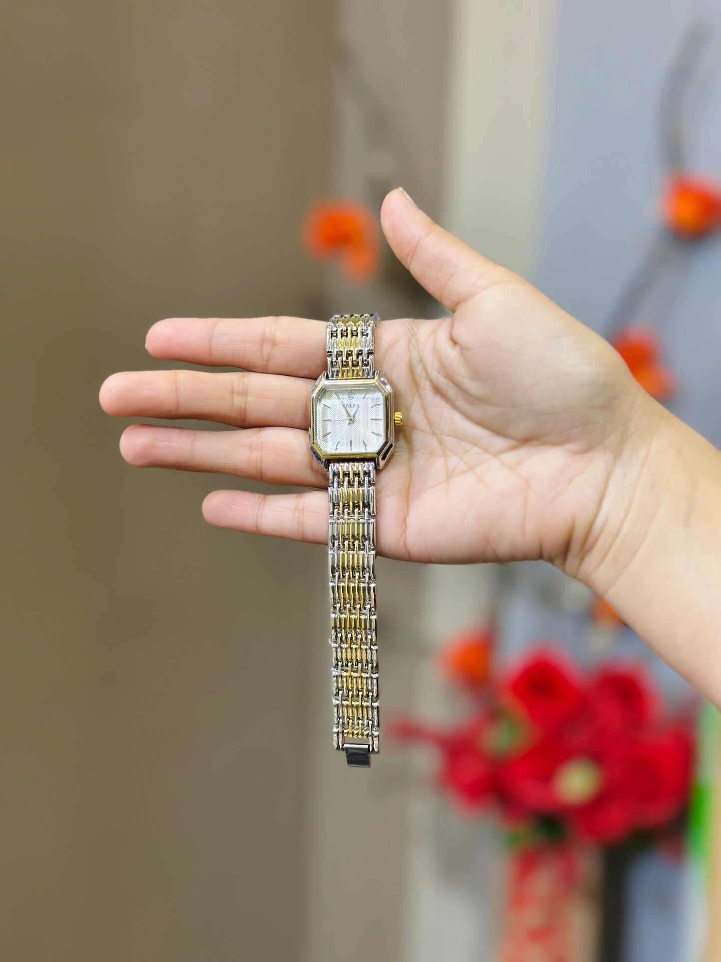 Cartier Mini Squared Women Watch (Two-Tone)