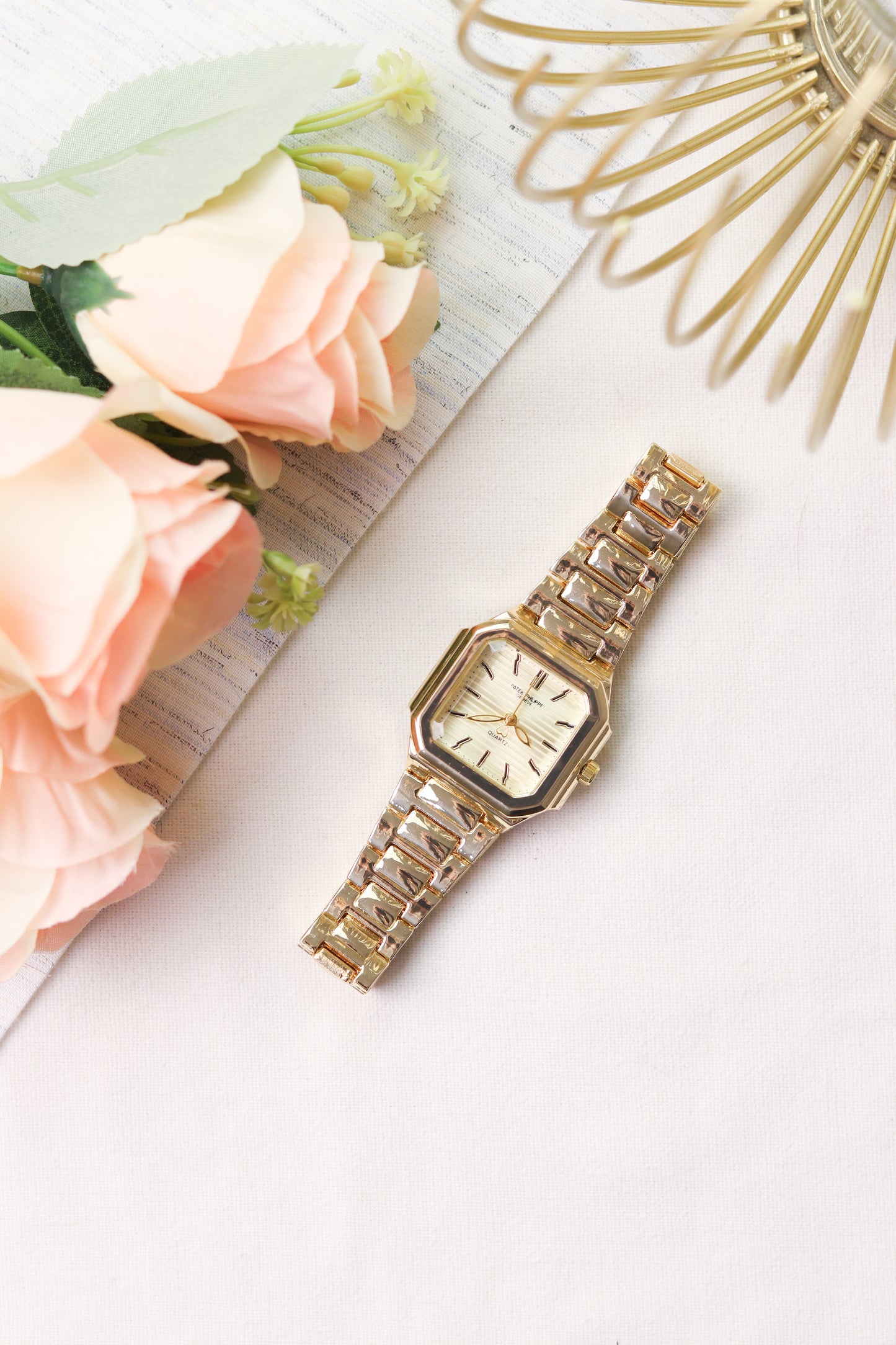 Patek Philippe Geneve Quadra Crystal Women Watch