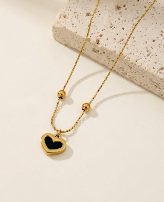 Black Heart Elegant Necklace