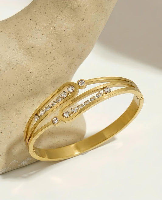 Twisted Grace Stainless Steel Cuff