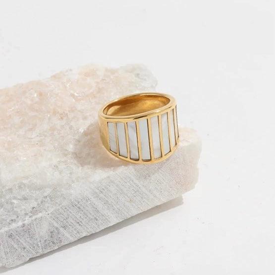 White Stones Ring