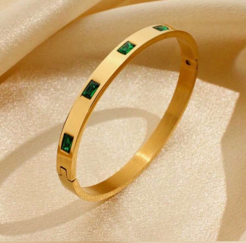 Green Chunky Bangle