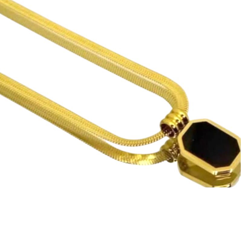 Black Stone Necklace
