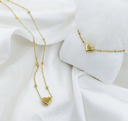 Heart Jewellery Set 2 Pcs