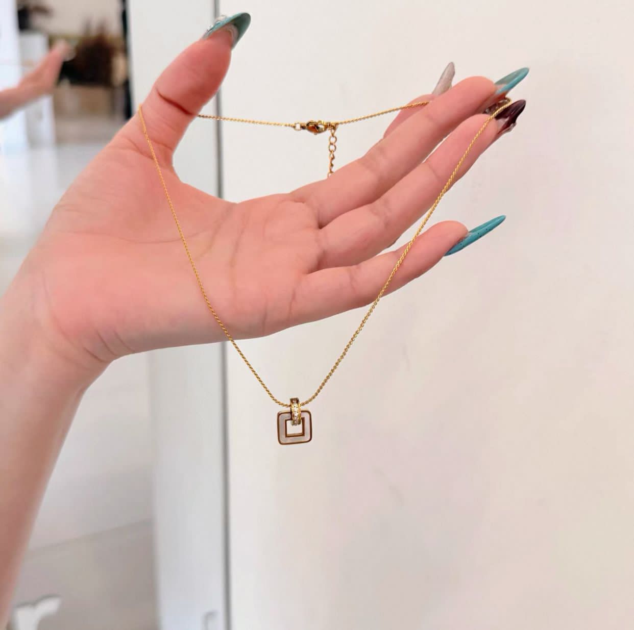 Square Box Necklace