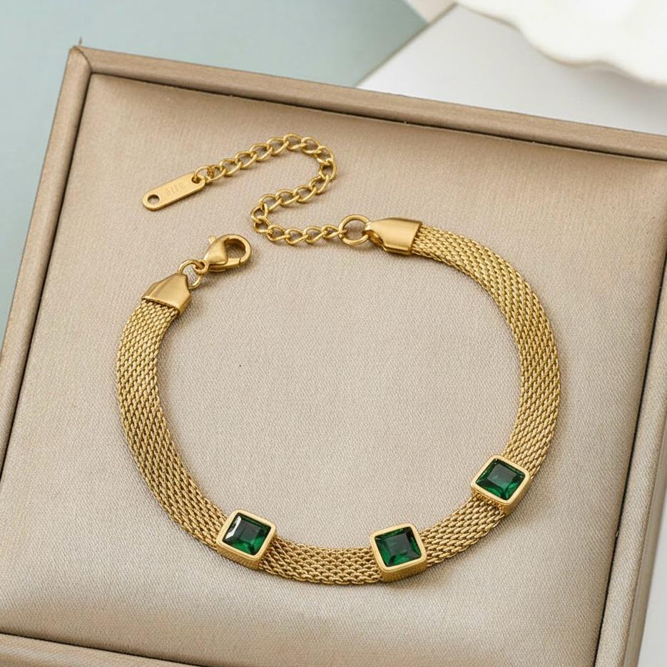 Shimmer Stainless Steel Bracelet