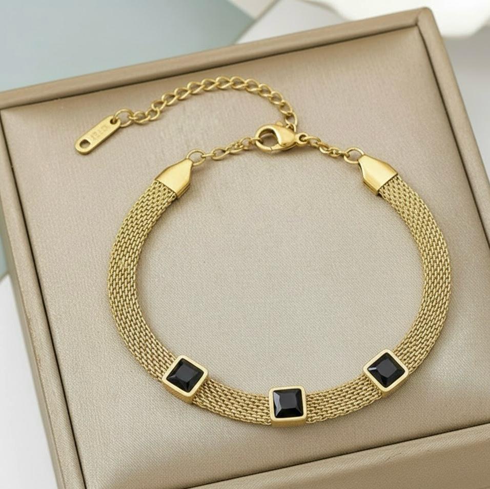 Shimmer Stainless Steel Bracelet