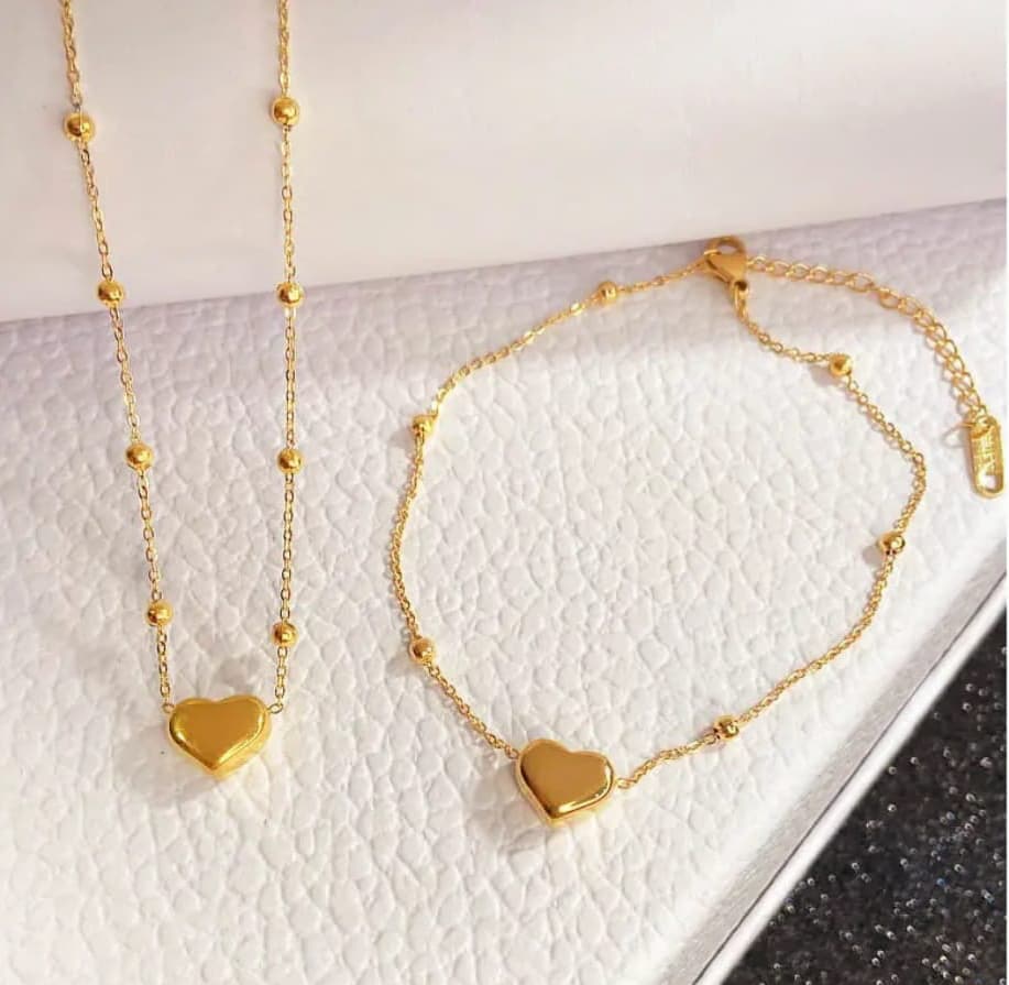 Heart Jewellery Set 2 Pcs