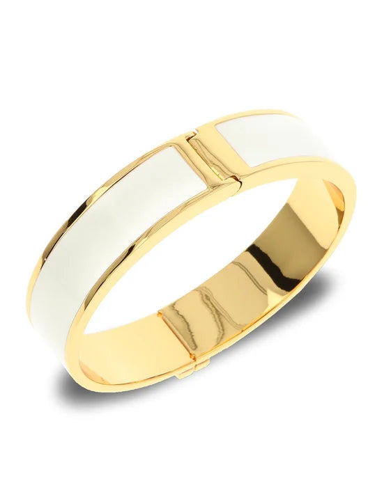 Tory White Bangle