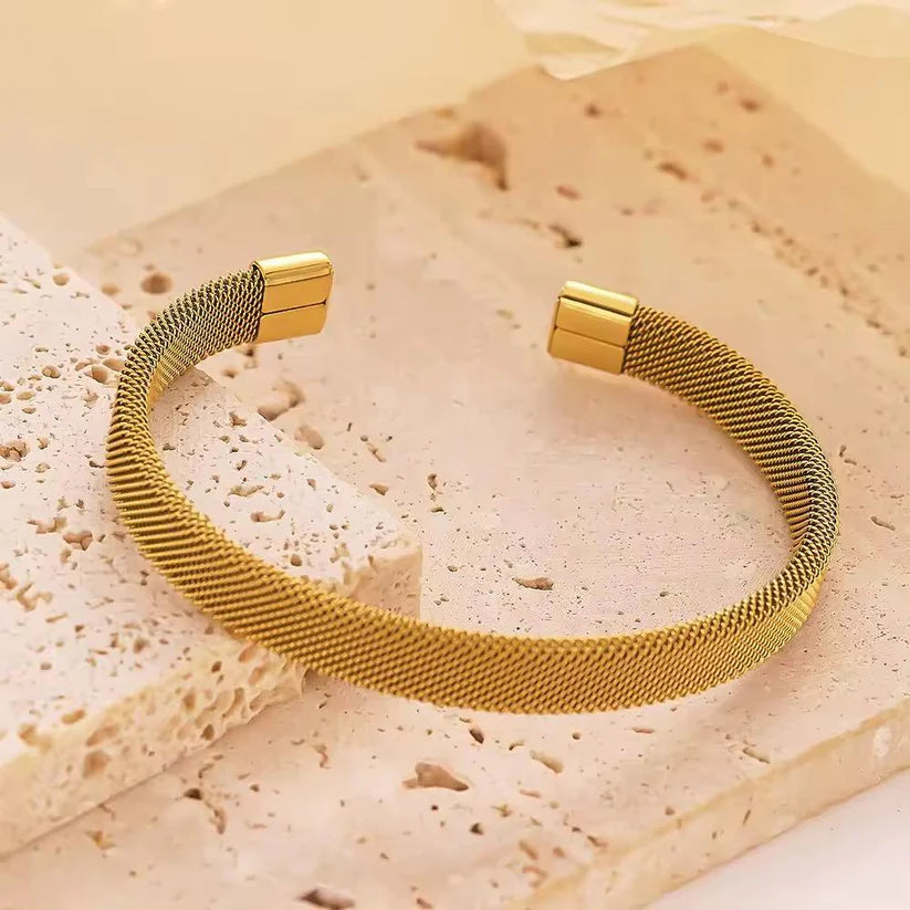Elastic Woven Bangle & Ring