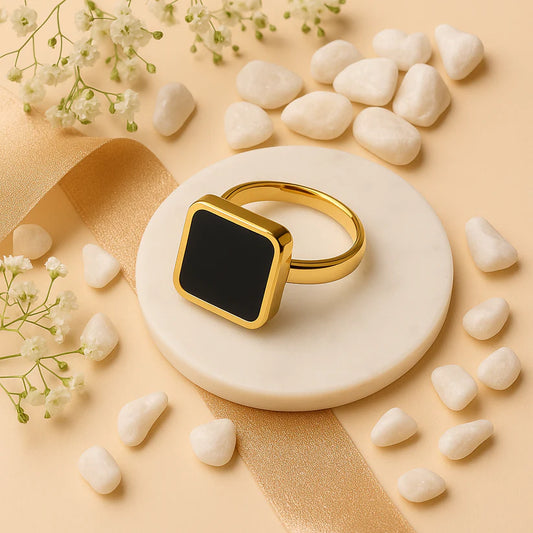 Black Stone Ring